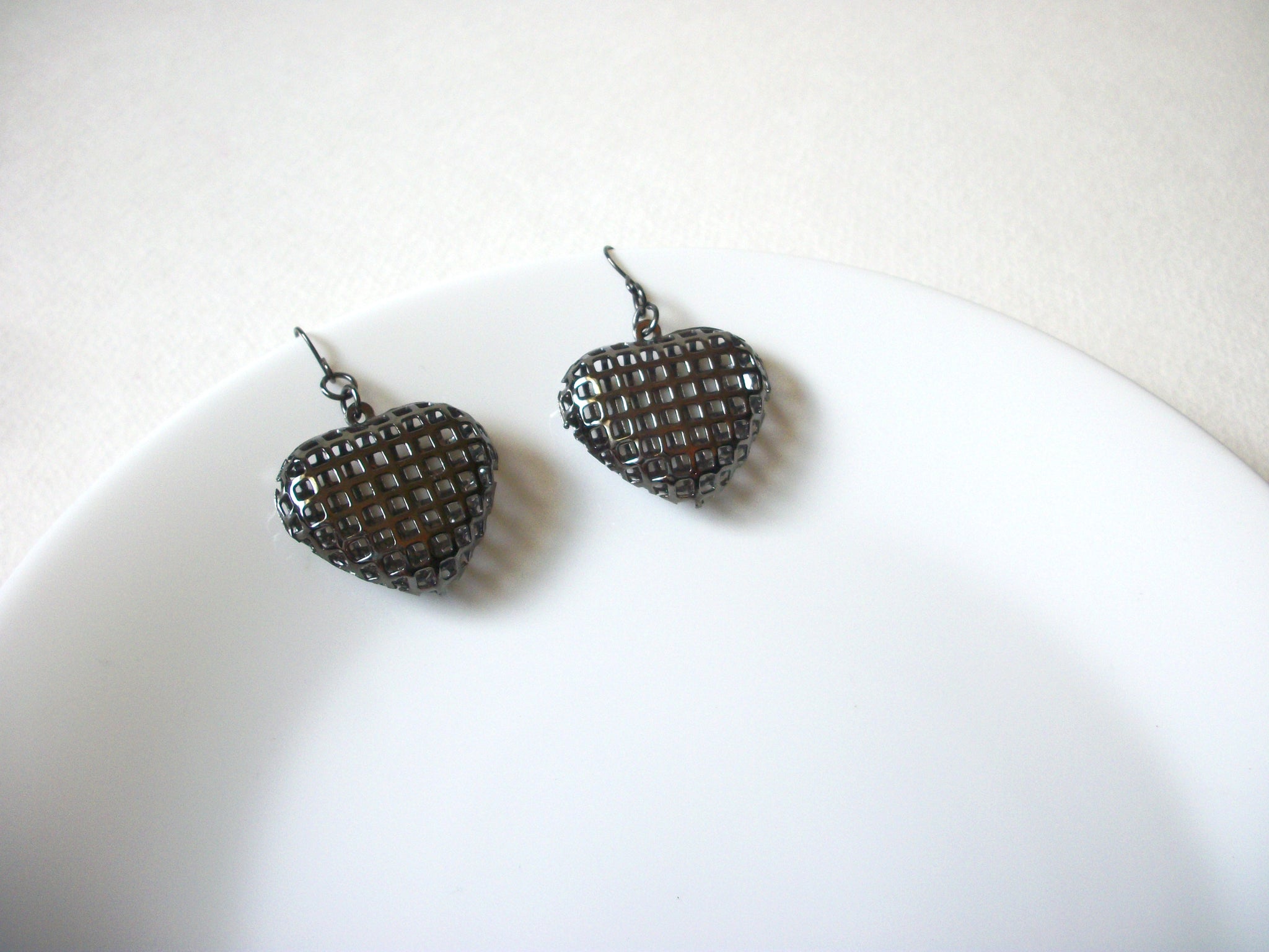 Retro Basket Weave Heart Earrings 71520