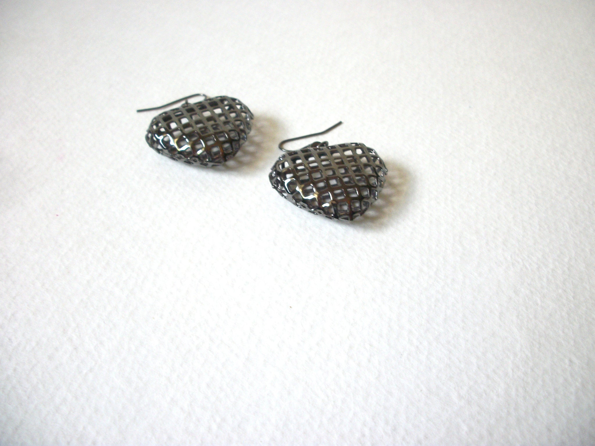 Retro Basket Weave Heart Earrings 71520