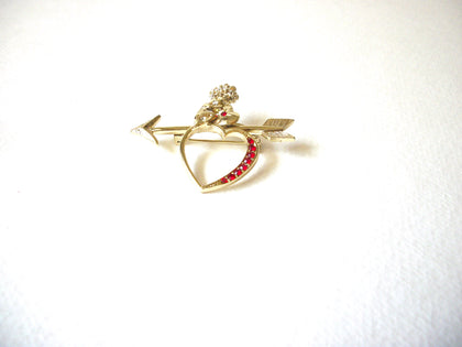 Vintage Rhinestones Angel Brooch 71520
