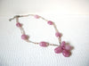 Vintage Pink Czech Glass Necklace 101620