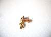 Vintage Patriotic Rhinestone Brooch 71820