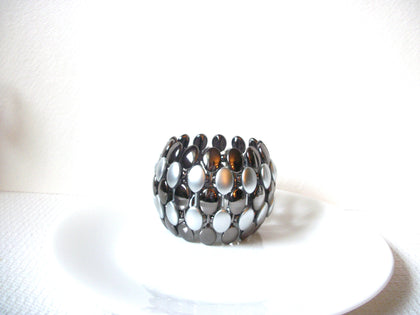 Retro Silver Bronze Wide Bracelet 101620