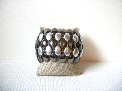 Retro Silver Bronze Wide Bracelet 101620