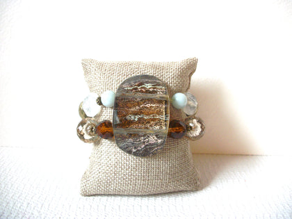 Retro Earthy Glass Beads Bracelet 101620