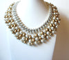 Vintage JAPAN Glass Pearl Necklace 71720