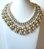 Vintage JAPAN Glass Pearl Necklace 71720