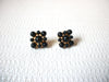 NAPIER Gold Black Earrings 101620