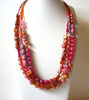 Vintage Shell Glass Necklace 71720