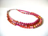 Vintage Shell Glass Necklace 71720