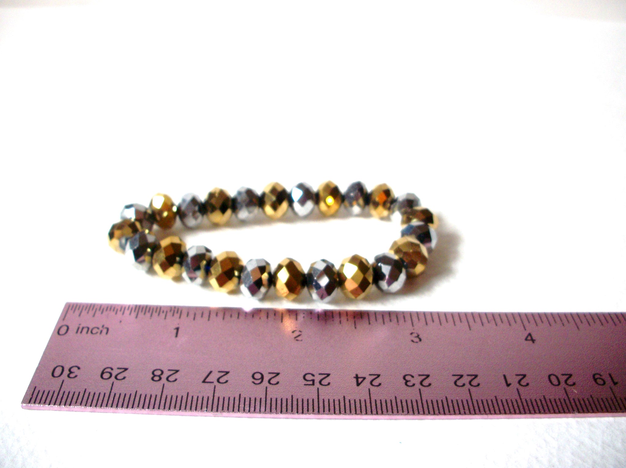 Bohemian Silver Gold Crystal Bracelet 71620