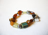 Foil Glass MOP Pottery Beads Bracelet 71720