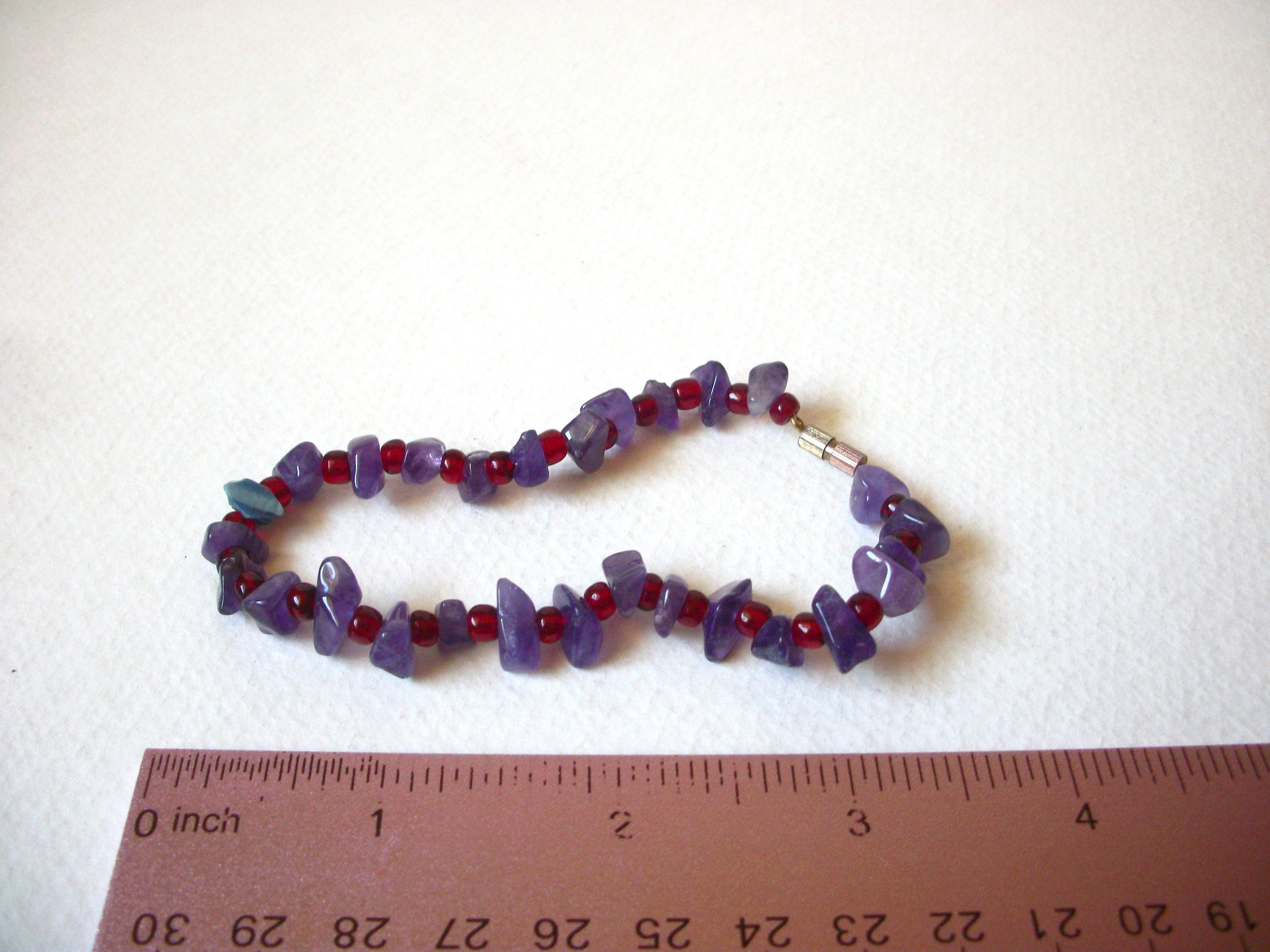 Amethyst Red Czech Glass Bracelet 71720