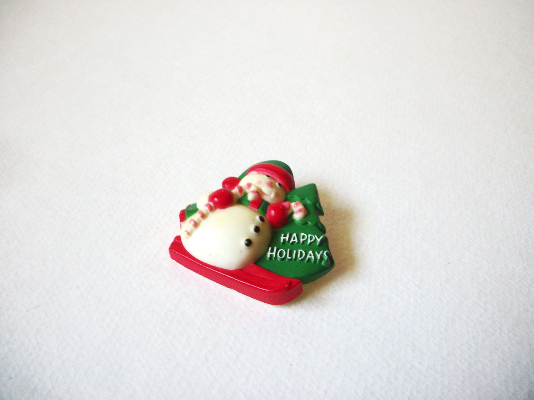 Vintage American Greeting Cards Snowman Brooch 71720