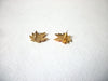 Vintage Maple Leaf Earrings 71720