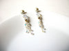 Vintage Faux Pearl Rhinestone Earrings 71720