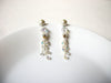 Vintage Faux Pearl Rhinestone Earrings 71720