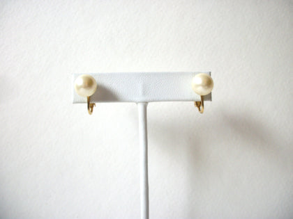 MARVELLA Vintage Glass Pearls Screw Back Earrings 71820