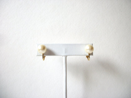 MARVELLA Vintage Glass Pearls Screw Back Earrings 71820