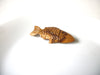 Vintage Carved Fish Brooch 71820