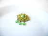 Vintage Moon Glow Beads Brooch 71820