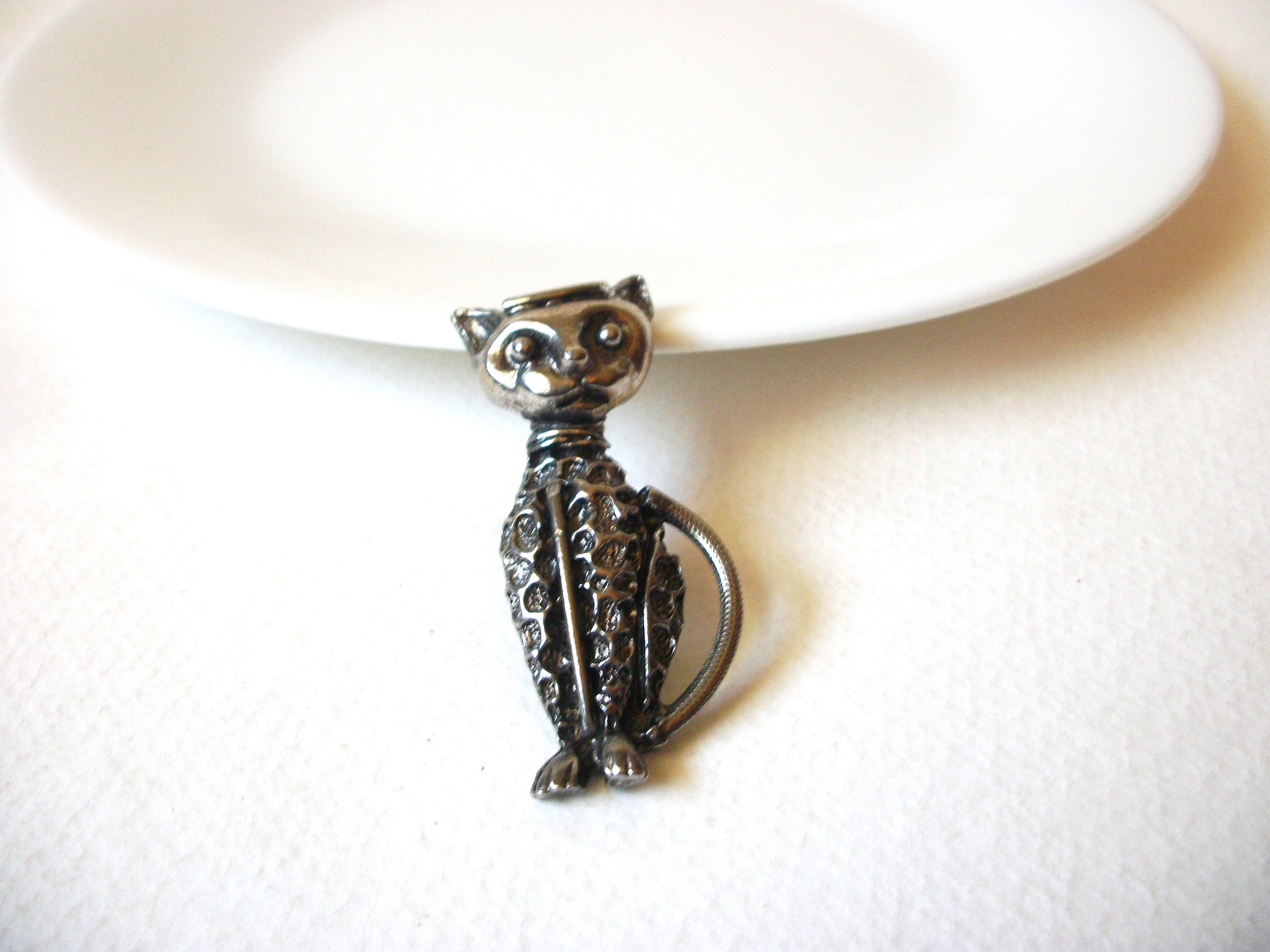 Vintage Cat Brooch 71820