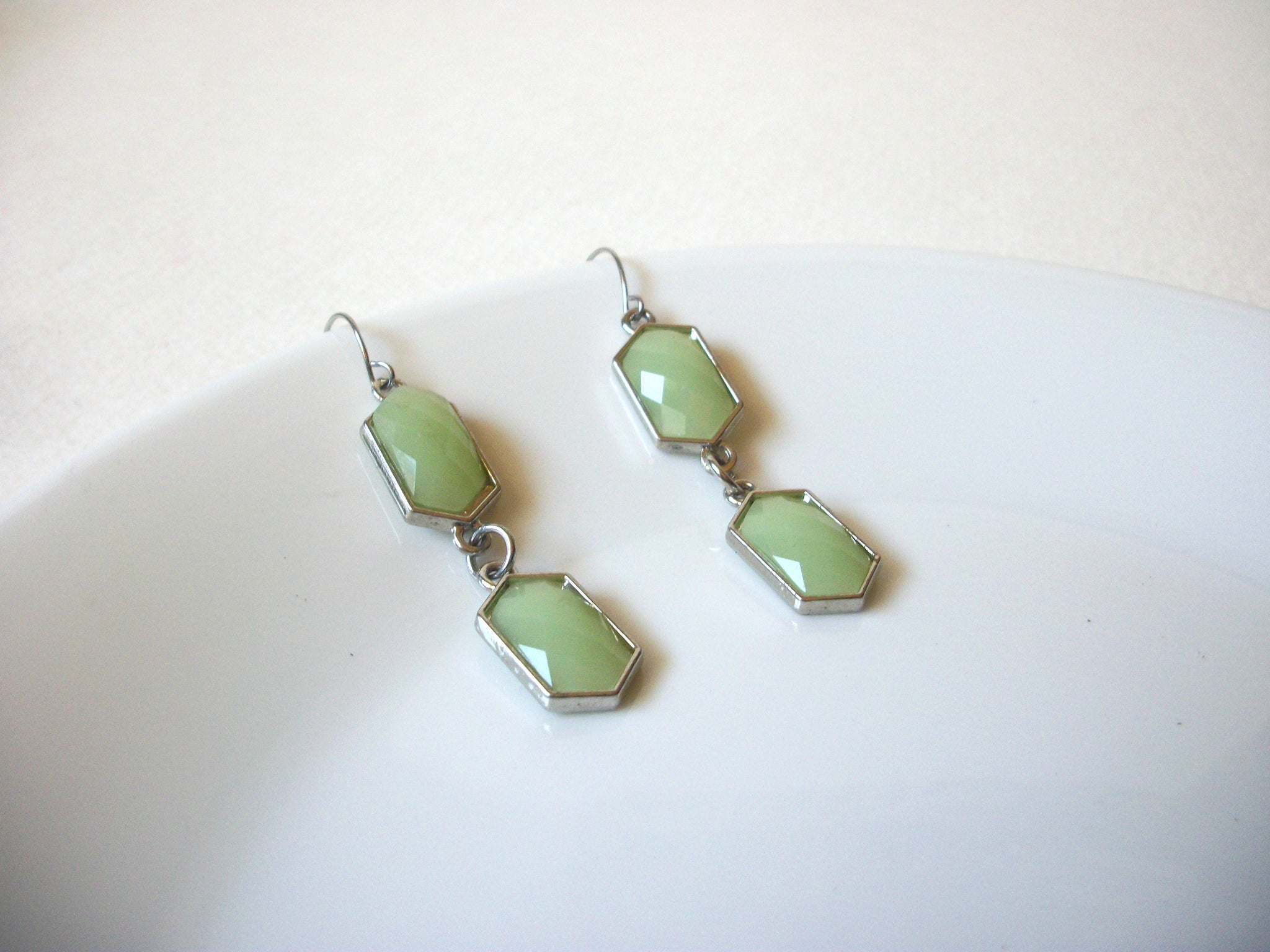 Retro Glass Dangle Earrings 71820