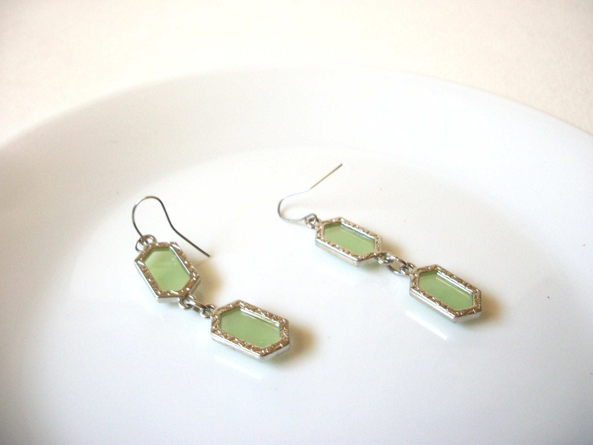 Retro Glass Dangle Earrings 71820