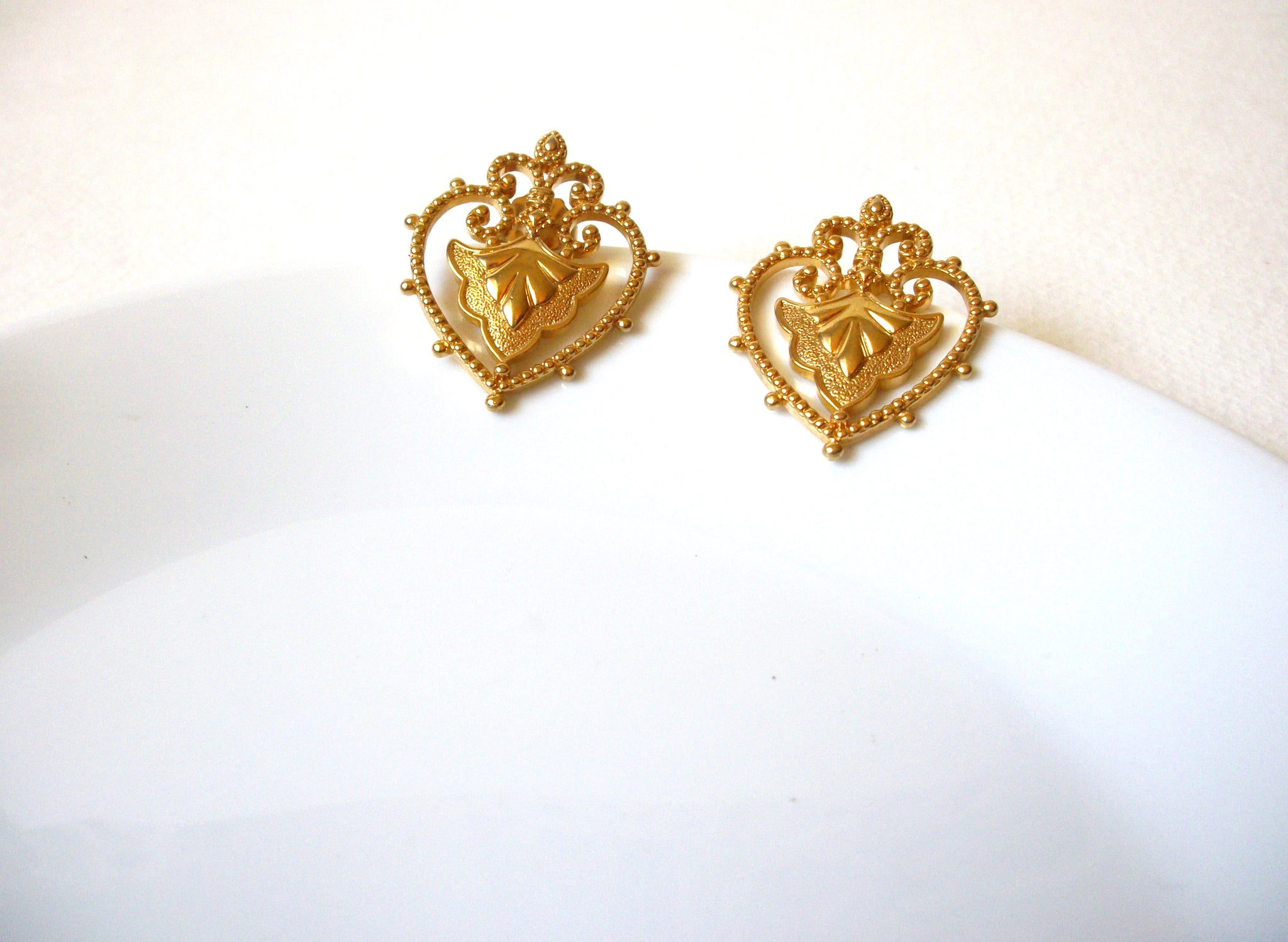 Vintage Royal Crown Earrings 71820