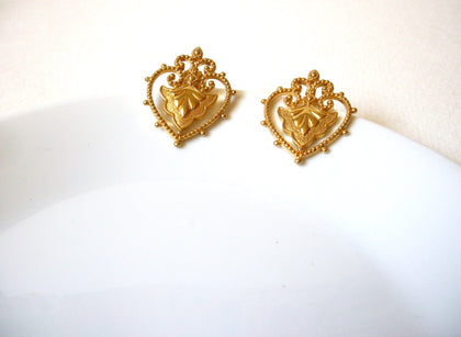 Vintage Royal Crown Earrings 71820