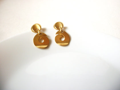 Retro Gold Toned Earrings 71820