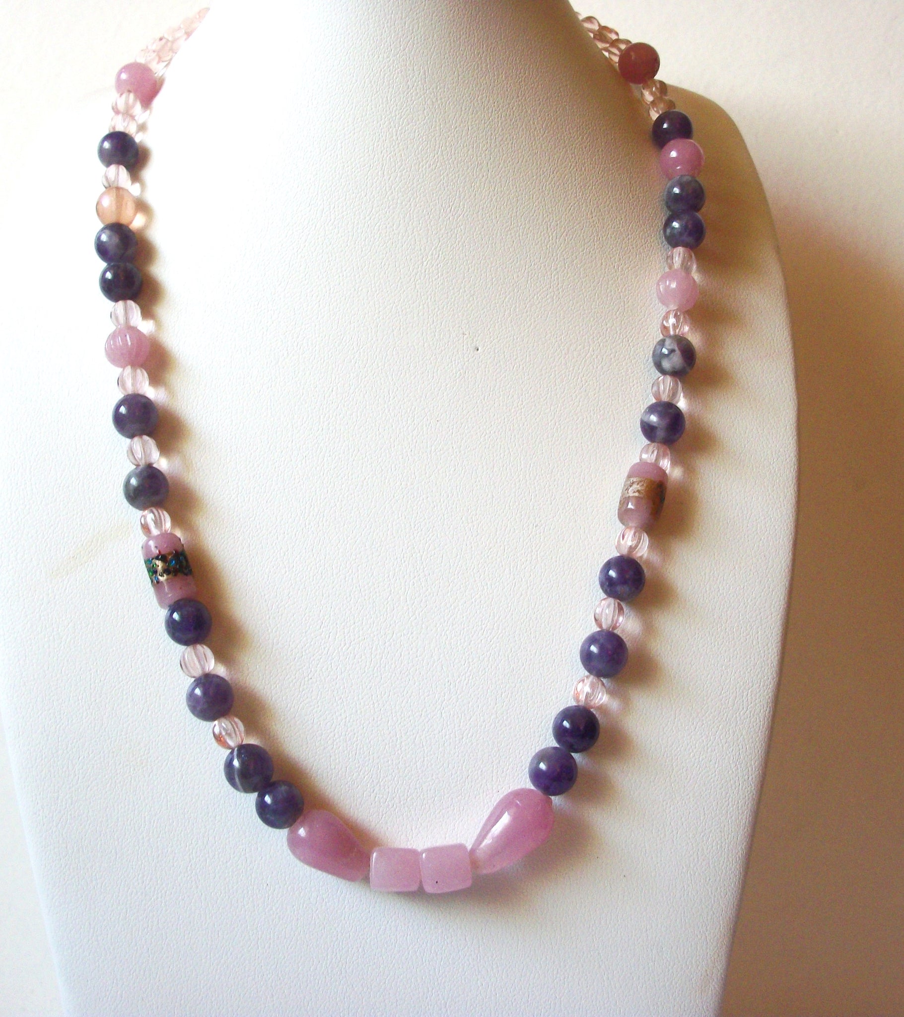 Amethyst Rose Quartz Necklace 71920