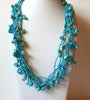 Turquoise Glass Stones Necklace 71920