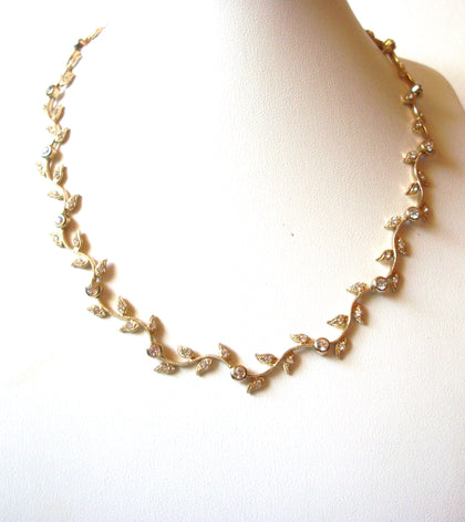 Vintage NADRI Vine Rhinestones Necklace 72020