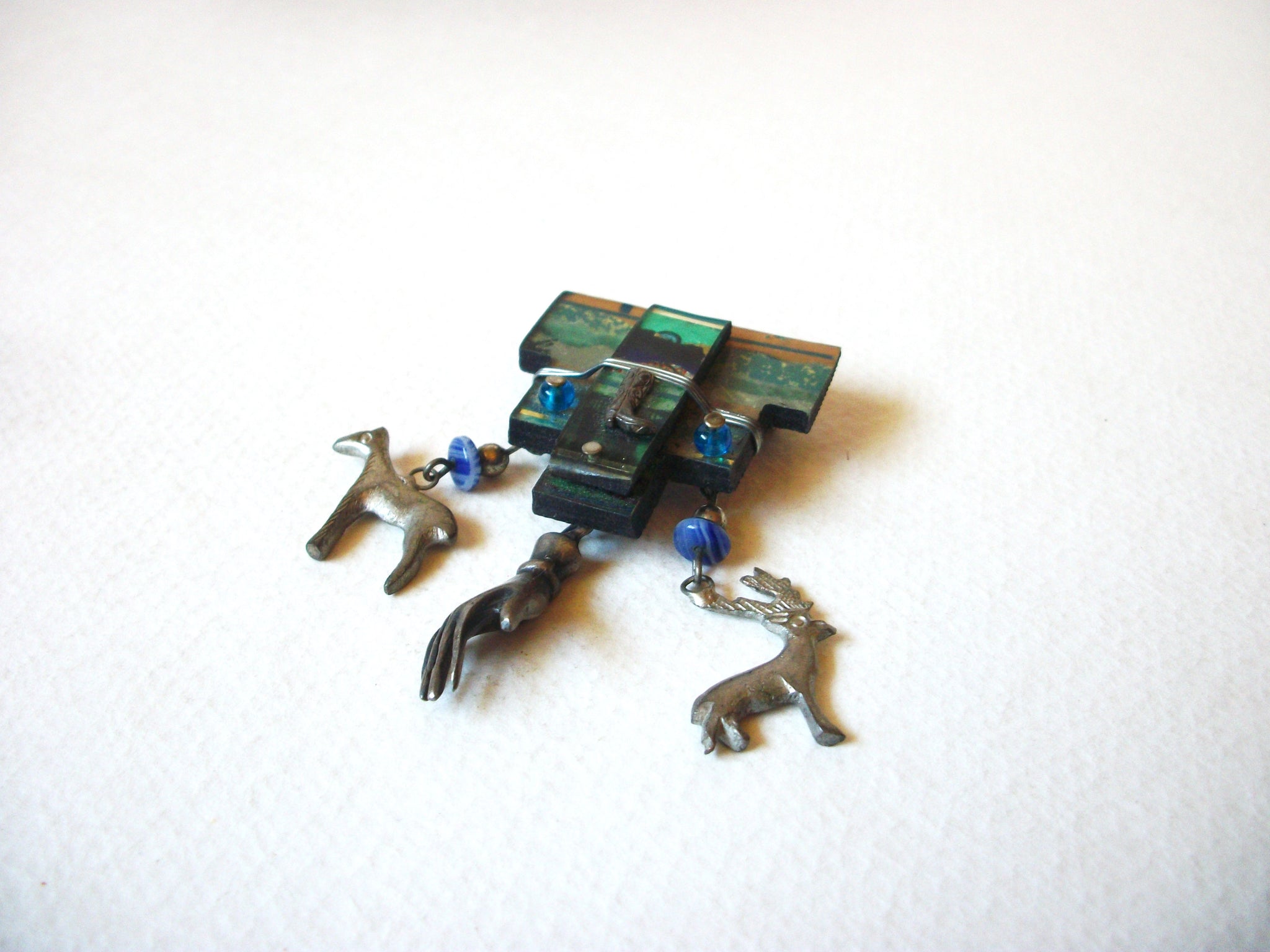 Hand Made Horse Hand Deer Brooch 72020