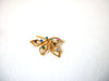 ANSON Vintage Rhinestones Leaf Rain Drops Brooch 72020