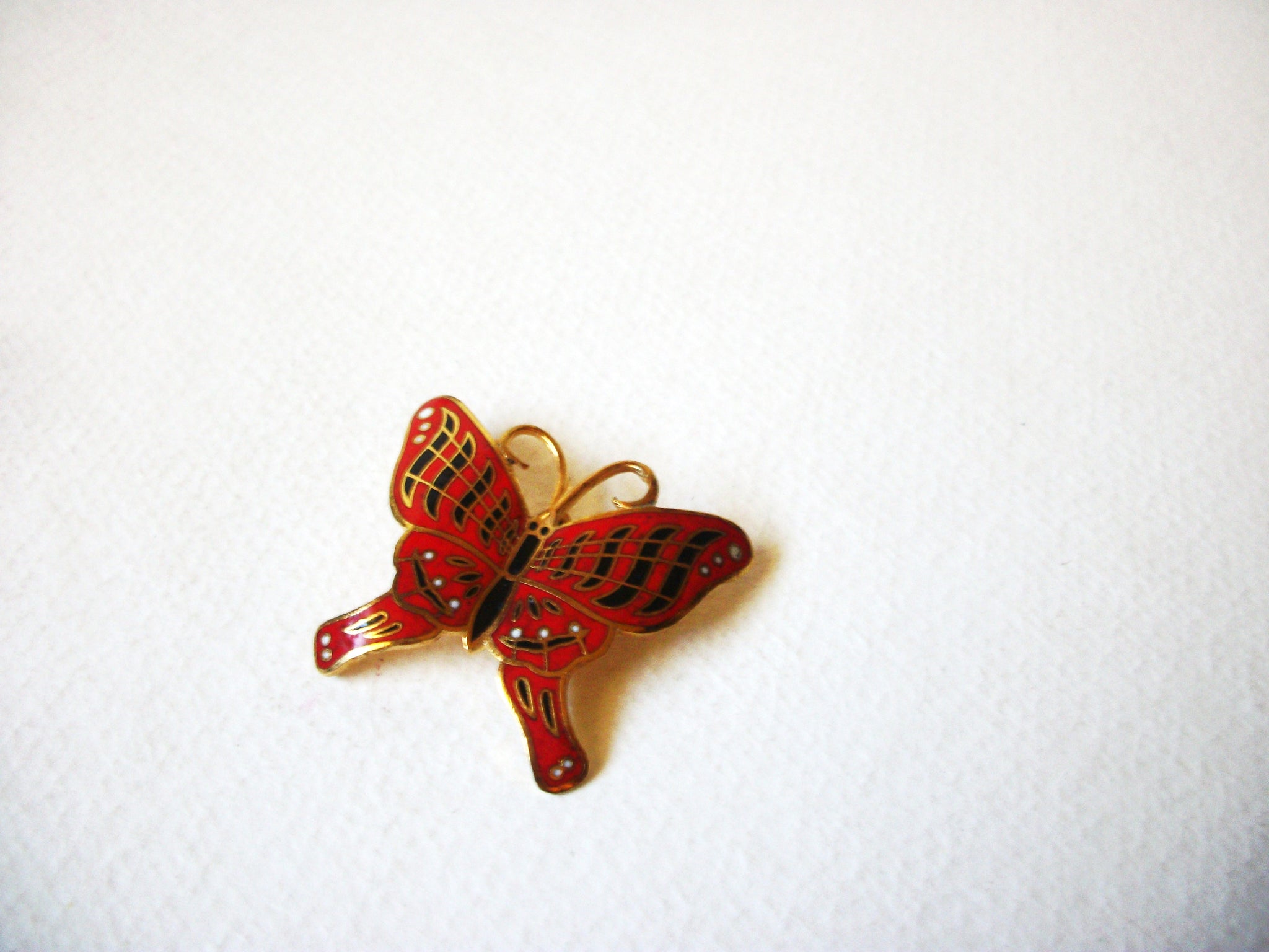 Vintage Cloisonne Butterfly Brooch 72020