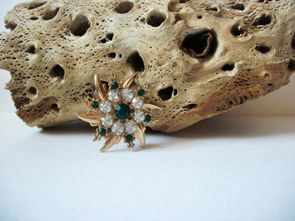 Vintage Emerald Green Brooch 72020