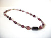 Vintage Glass Plum Necklace 72020