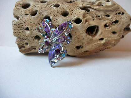Vintage Rhinestones Butterfly Brooch 72020