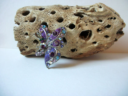 Vintage Rhinestones Butterfly Brooch 72020