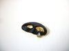 Vintage Black Theater Mask Brooch 72020