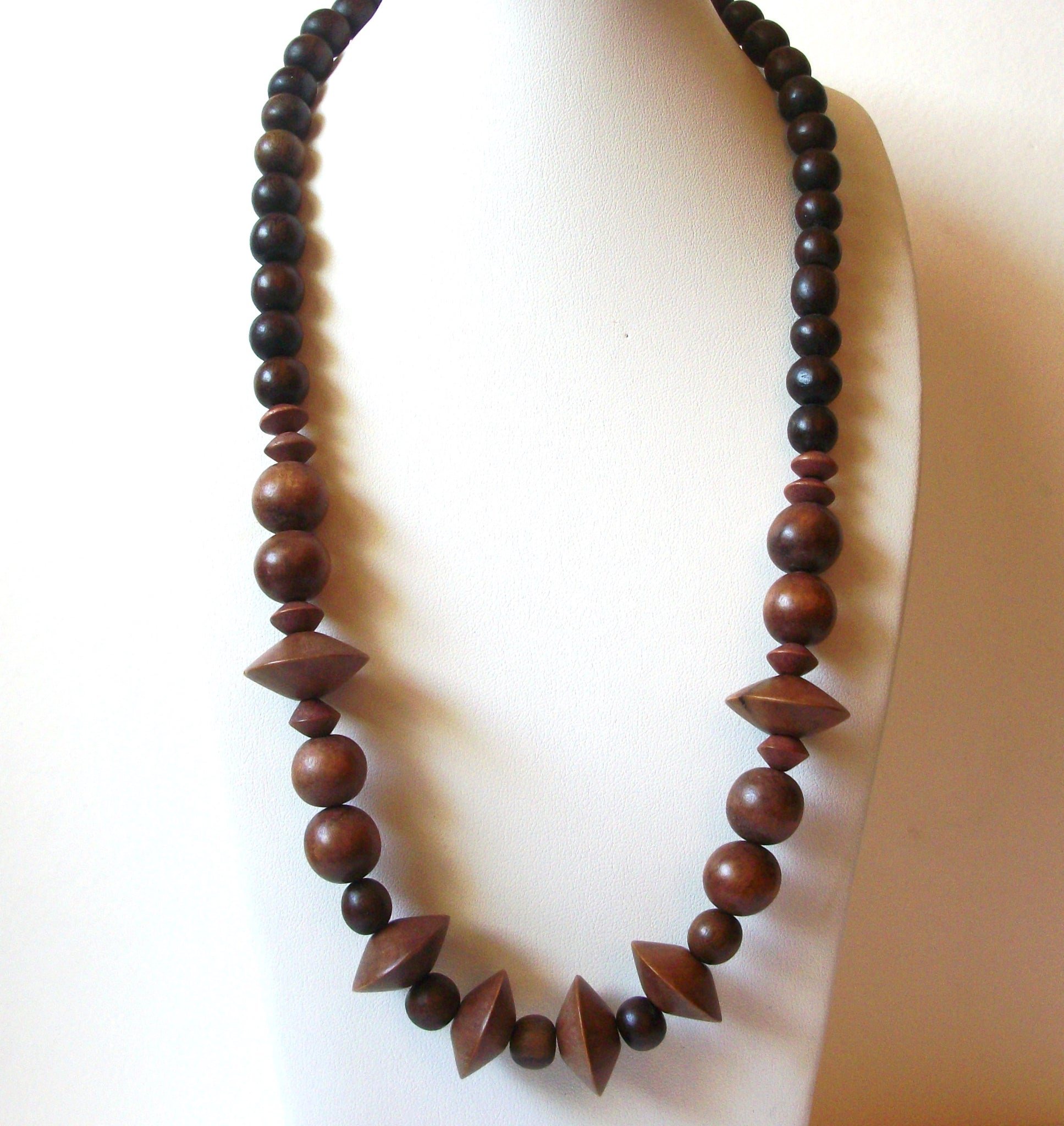 Vintage Organic African Wood Necklace 72020