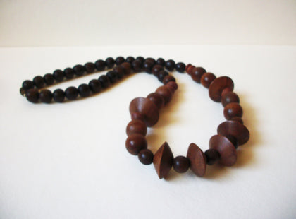 Vintage Organic African Wood Necklace 72020