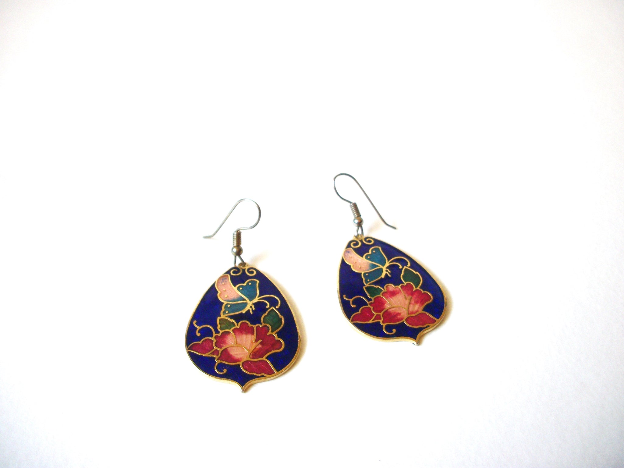 Vintage Cloisonne Earrings 72020