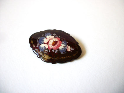 Vintage Russian Floral Brooch 72120