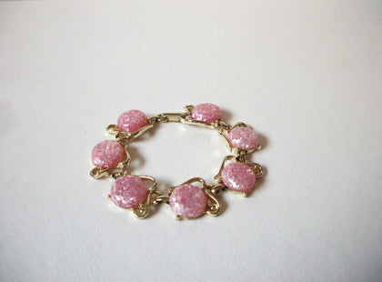 Vintage Pink Lucite Bracelet 72220