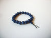 Vintage Mood Blue Glass Bracelet 72220