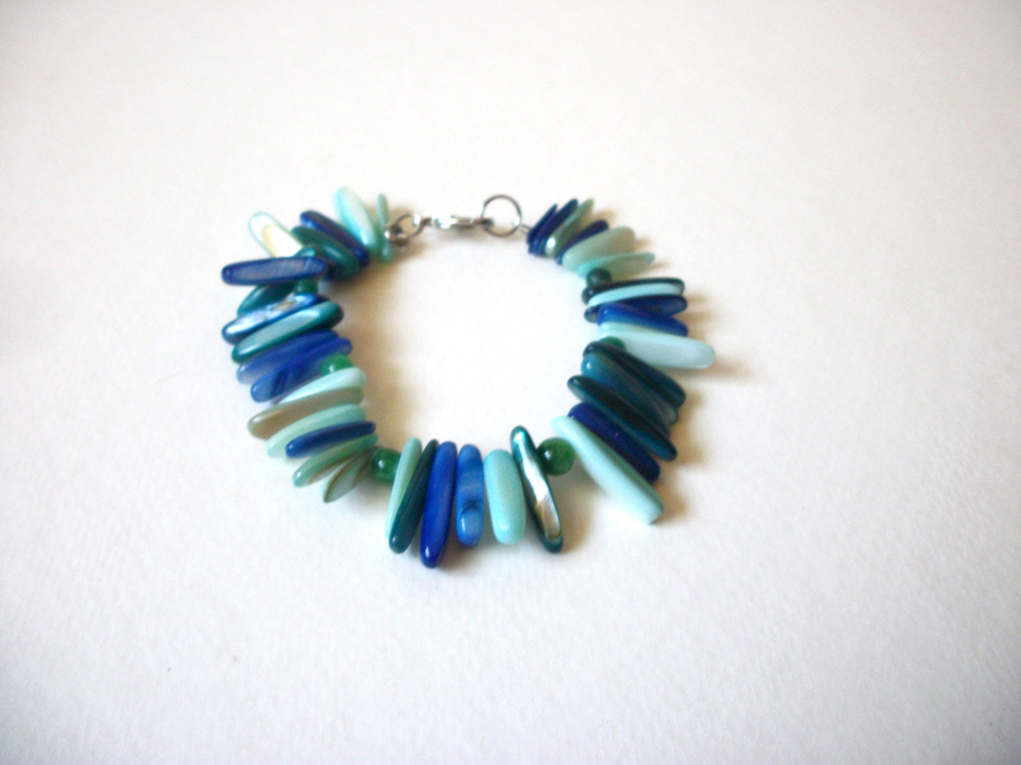 Vintage Blue Shell Bracelet 72220