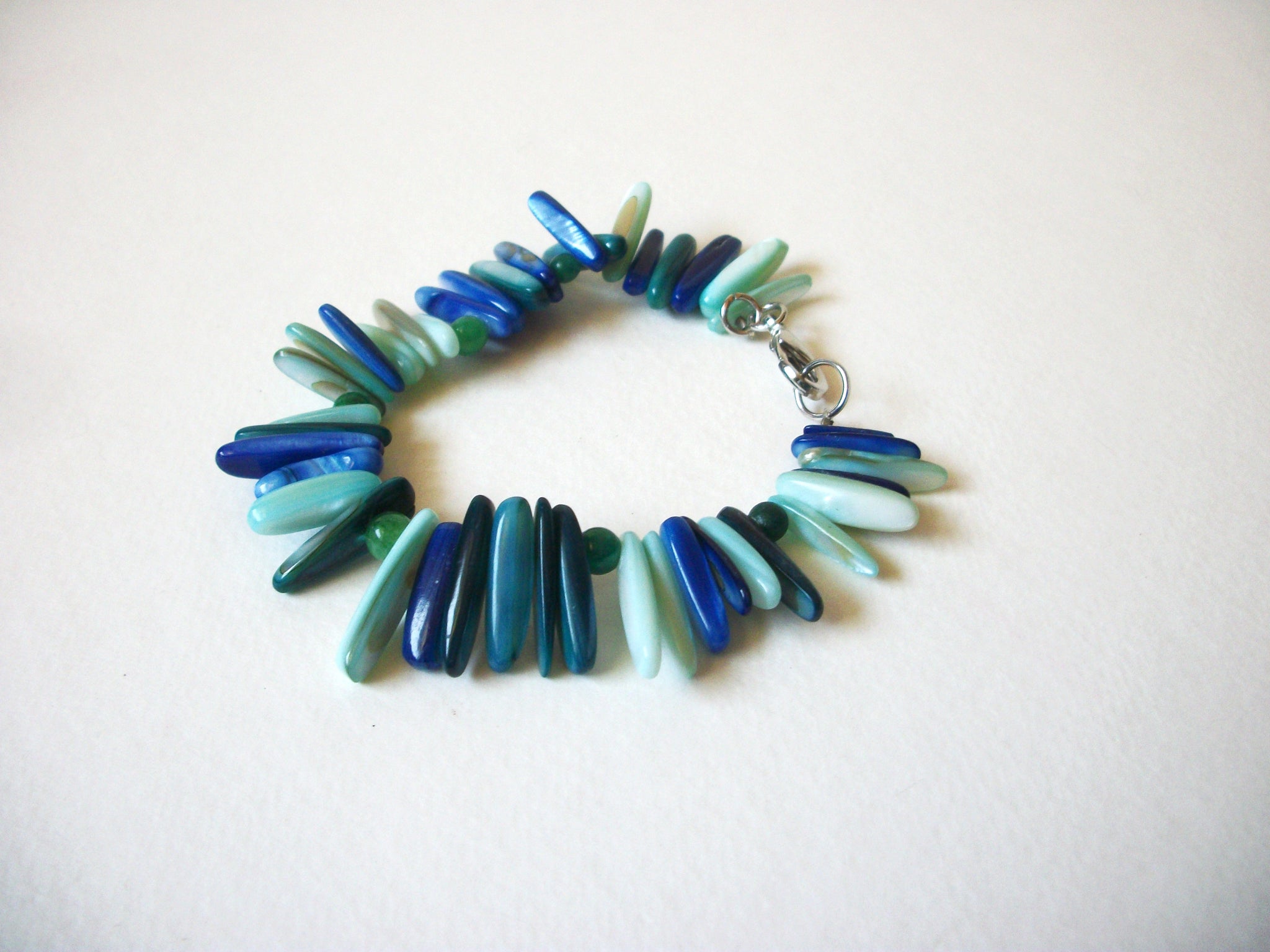 Vintage Blue Shell Bracelet 72220