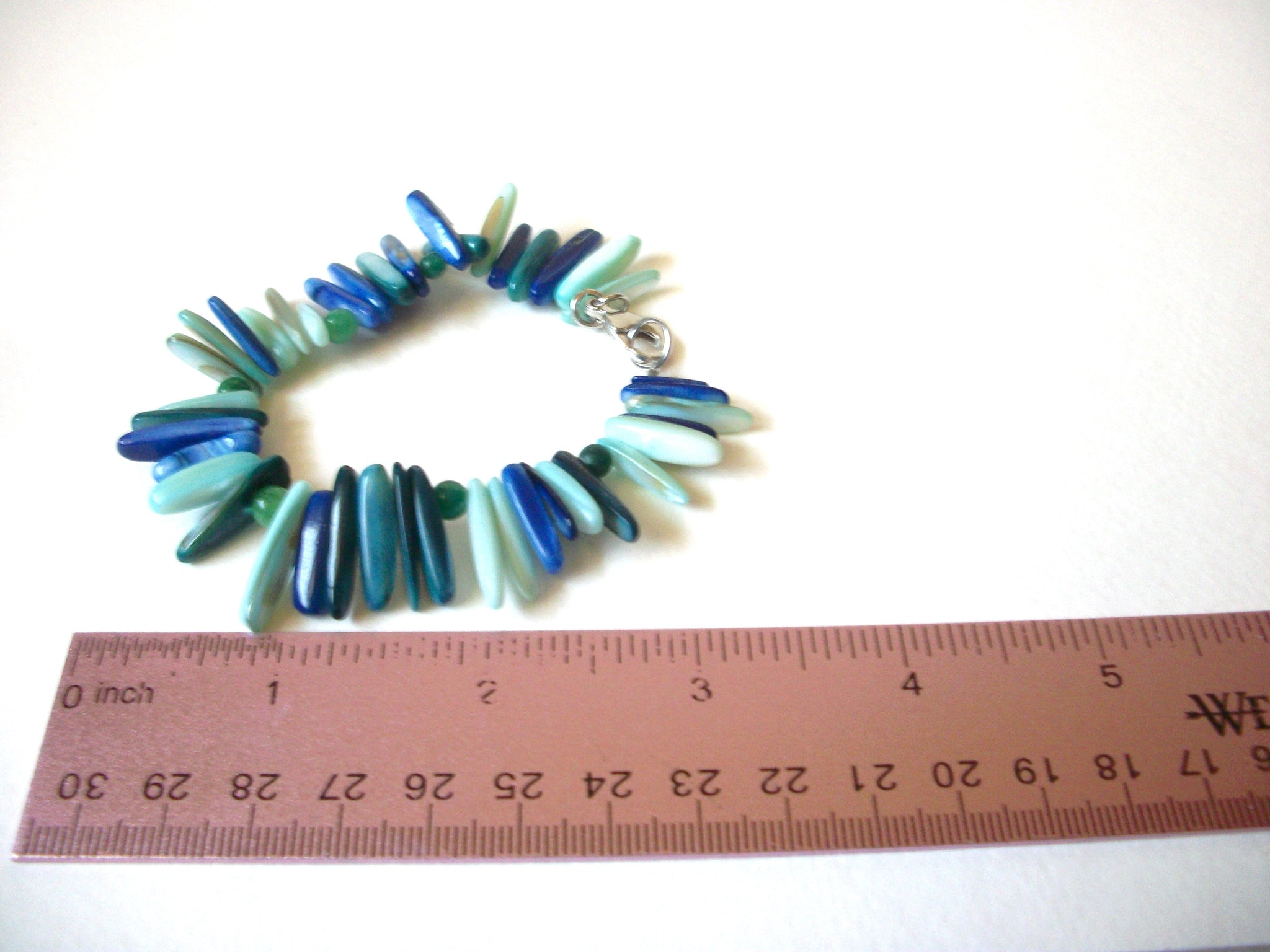 Vintage Blue Shell Bracelet 72220